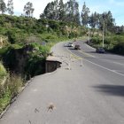 Dos desprendimientos en el relleno de la quebrada Domínguez preocupan a los moradores.