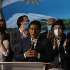 La noche del 11 de abril, Andrés Arauz salió a reconocer su derrota frente a Guillermo Lasso.