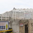 En la vía a la Costa se levanta un nuevo local de Supermaxi.