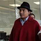 Leonidas Iza, dirigente indígena que rechaza el aumento del combustible en Ecuador.