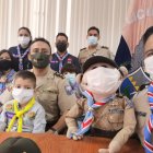 Jornada. Parte del personal que inauguró ayer el programa.