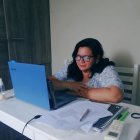 Edil. Lídice Aldás realiza teletrabajo y también visita los barrios.