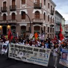 Las familias de las personas desaparecidas, en una de las movilizaciones para exigir acciones a las autoridades.