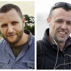 Los periodistas españoles David Beriain (i) y Roberto Fraile, asesinados en Burkina Faso mientras grababan un documental sobre caza furtiva.