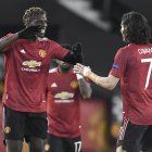 Pogba y Cavani fueron dos protagonistas en el duelo ante la Roma.