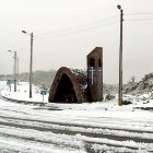 Así amaneció el sector de La Virgen en Papallacta. La vía fue despejada después de varias horas de trabajos.