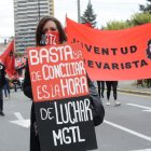 Sindicatos marcharon esta mañana con motivo del Primero de Mayo.