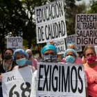 Los trabajadores marcharon en varios países de la regiòn.