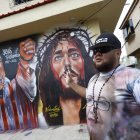 Arte. El mural se levanta en la manzana 202 de la ciudadela Sauces 5, al norte.