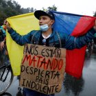 Denuncian la desaparición de 87 personas durante las protestas en Colombia.