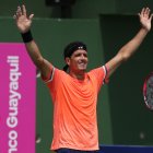 Sequía. El guayaquileño volvió a sonreír en Salinas tras casi un par de años sin ganar un título.