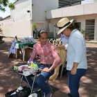 Durante la feria, la piel se convierte en un lienzo para algunos de los artistas.