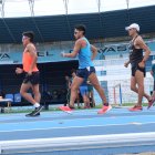 Práctica. Ayer, en la mañana, las delegaciones entrenaron en la pista del modelo. A las 17:00 iban a reconocer la ruta de la prueba.
