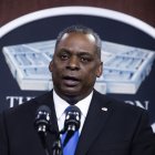 En la imagen, el secretario de Defensa estadounidense, Lloyd Austin.