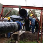 La avería dejó a más de una decena de barrios de la parroquia Tumbaco sin servicio de agua potable.