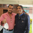 El asambleísta electo junto al excandidato presidencia de Pachakutik, Yaku Pérez.
