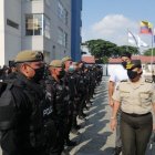 Presentación. En el cuartel Modelo, al norte, fueron presentados los uniformados.