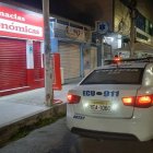 El sitio donde se dio el robo, la noche del jueves.