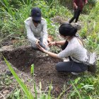 Actividad. Al menos 20 personas participaron en la siembra y minga de limpieza.