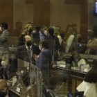 Diferencias. Henry Kronfle y César Rohón no se ponen de acuerdo. El segundo abandonó el partido