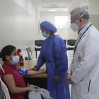 En la imagen,  una de las pacientes que fue atendida este 17 de mayo en el lugar.