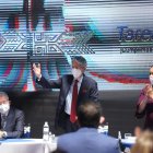 Discurso. Entre emotivo y fuerte contra sus detractores fue el discurso del presidente electo Guillermo Lasso en la entrega de las credenciales.