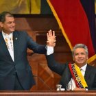 Posesión. Hace cuatro años, Moreno todavía era un hombre fiel. Correa se sentía, con él en la presidencia, a salvo de cualquier investigación fiscal.