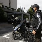 Dispositivo. Desde este domingo 23 de mayo la seguridad se reforzó en los exteriores del hotel Hilton Colón.