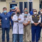 Instante en el que las autoridades dieron a conocer las cifras este 25 de mayo.