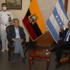 El presidente Lasso, la semana pasada, visitó la Gobernación del Guayas y a su nuevo gobernador, Vicente Taiano.