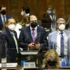 Luis Almeida, Henry Kronfle y Carlos Falquez, entre otros, integran el bloque del PSC y aliados en la Asamblea Nacional.