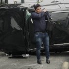 Hace unos meses, el fiscal Luis Machado sufrió un accidente de tránsito mientras acudía a una audiencia en el norte de Guayaquil.