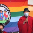 El dirigente Leonidas Iza insiste en que esta protesta será pacífica y no es en contra del recién posesionado Gobierno.