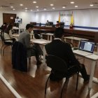 Diligencia. Abogados de las partes acudieron al Complejo Judicial Norte para la audiencia de vinculación.