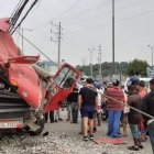 Hecho. El camión se estrelló este viernes 11 de junio, a la altura del mercado Casuarina.