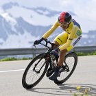 Richard Carapaz, líder de la clasificación general, fue cuarto en la contrarreloj.