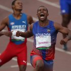 Álex Quiñónez va por los 200 metros en Tokio. Fue oro en Juegos Panamericanos (20,41s), bronce en el Mundial (19,98s) y segundo en la Diamond League.