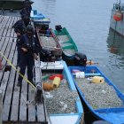 Resultados. La persona detenida y el crustáceo que fue recuperado fueron llevados al muelle de la Armada.