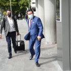 El abogado José Moreno, uno de los defensores de Bucaram, previo a la instalación de la audiencia de evaluación y preparatoria de juicio. 

 Quito 19 de Junio de 2021 Agencia(ag-extra ag-expreso-ag-quito) Gustavo Guaman