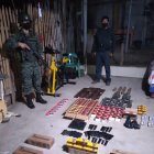 Decomiso. Las evidencias fueron fijadas por elementos de la Policía.