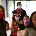 Vista de indígenas de la etnia Waorani, de la Amazonía ecuatoriana.