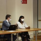 Audiencia. La fiscal Diana Salazar en la diligencia del caso Las Torres.