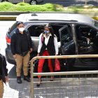 Diligencia. La fiscal Diana Salazar a su ingreso a la Corte Nacional de Justicia en el caso Las Torres.