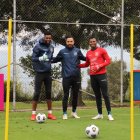 Alexander Domínguez, Hernán Galíndez y Pedro Ortiz están en plena disputa por quedarse con el arco Tricolor