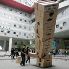 Edificio de la Universidad de Ciencia y Tecnología de Hong Kong en Hong Kong, China.