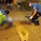 El hombre cayó aproximadamente diez metros.