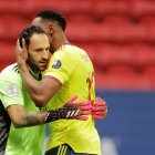David Ospina (portero) fue el protagonista en la tanda de penales ante Uruguay.