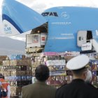 Arribo. La tarde de este sábado autoridades del Gobierno de Guillermo Lasso acudieron al recibimiento.