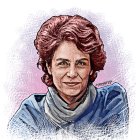 Alemán nació en 1968. Estudió traducción en la Universidad de Cambridge.