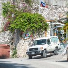 Foto de la ambulancia que trasladó el cuerpo del presidente haitiano asesinado.